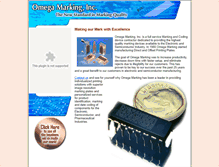 Tablet Screenshot of omegamarking.com